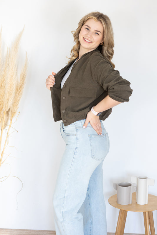 Cropped Hemdjacke "Amy"