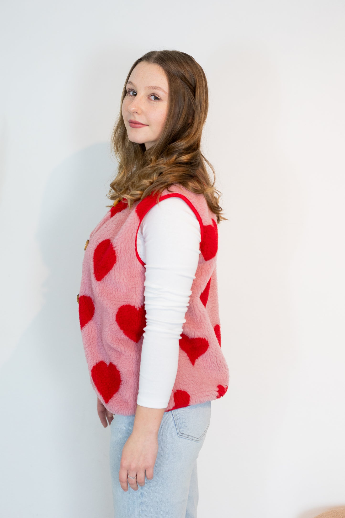 Teddyweste "Hearts"