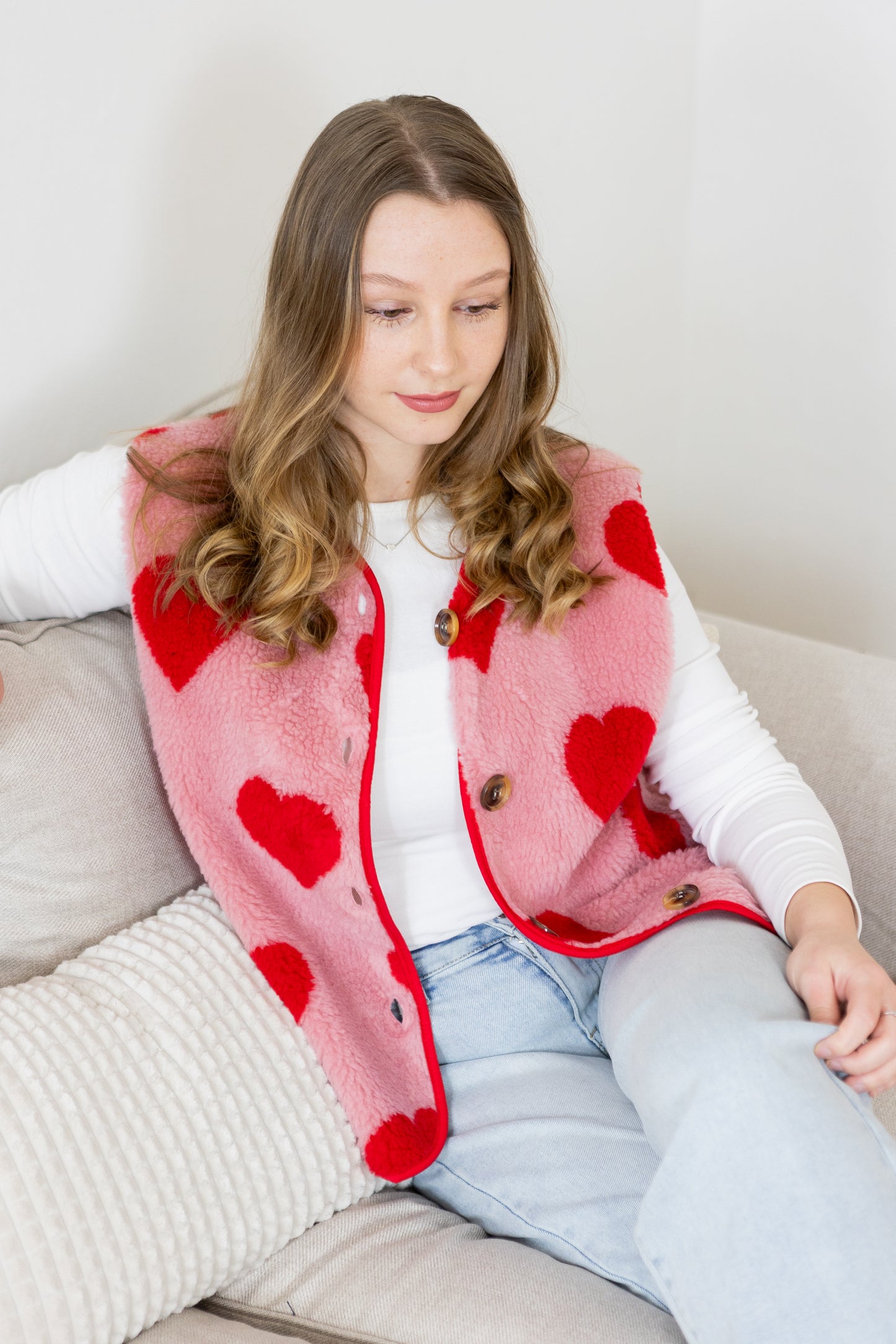 Teddyweste "Hearts"
