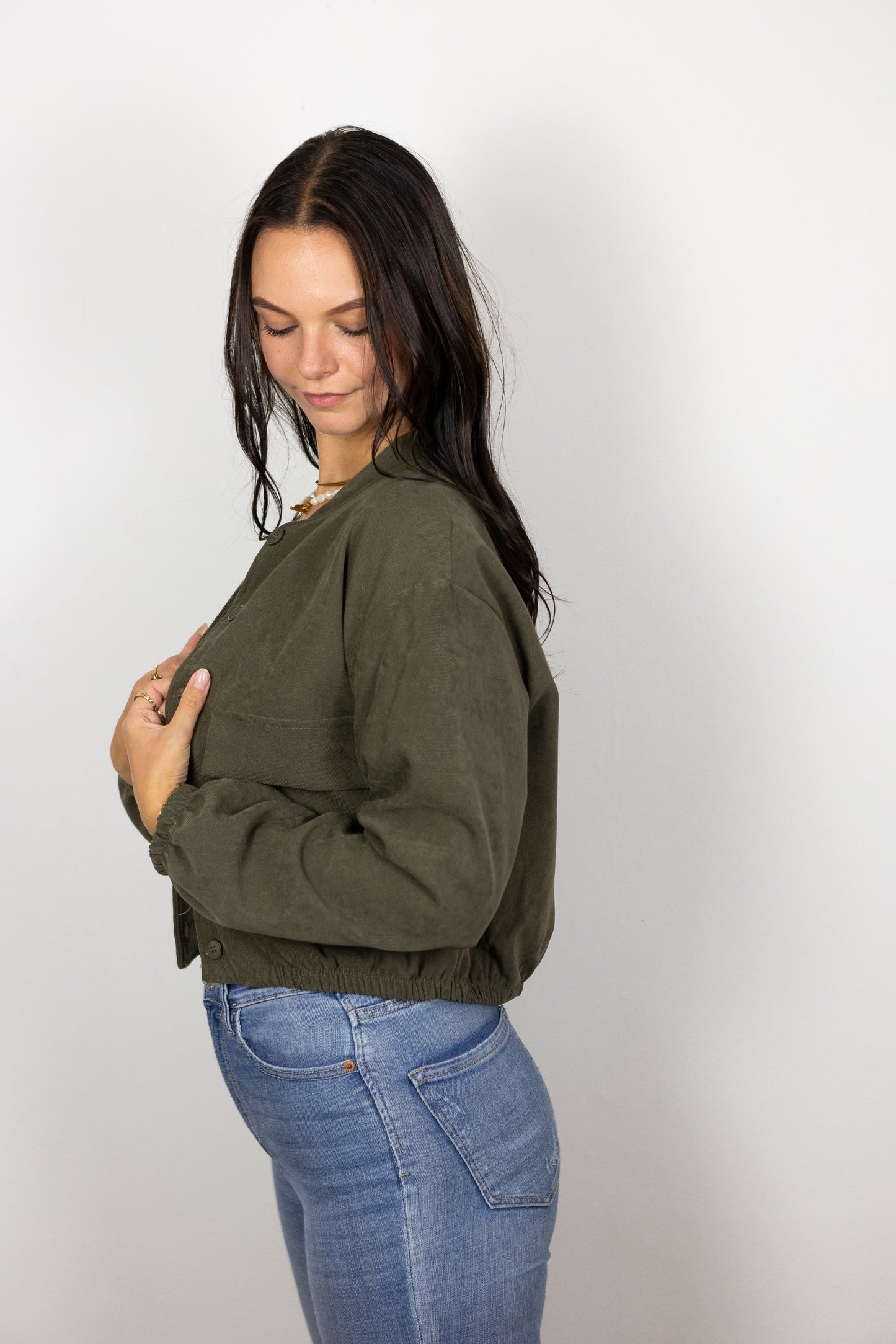 Cropped Hemdjacke "Amy"