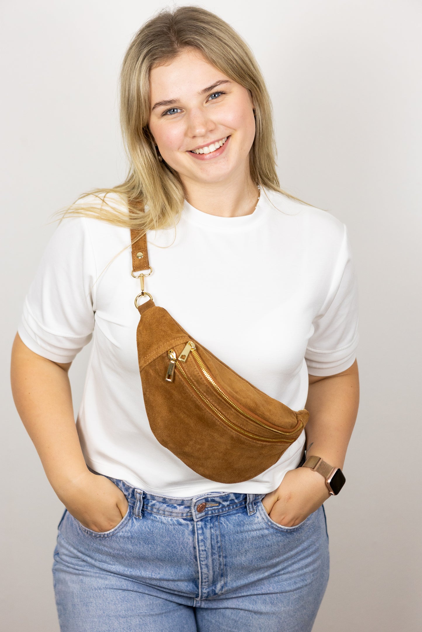 Wildledertasche Crossbody
