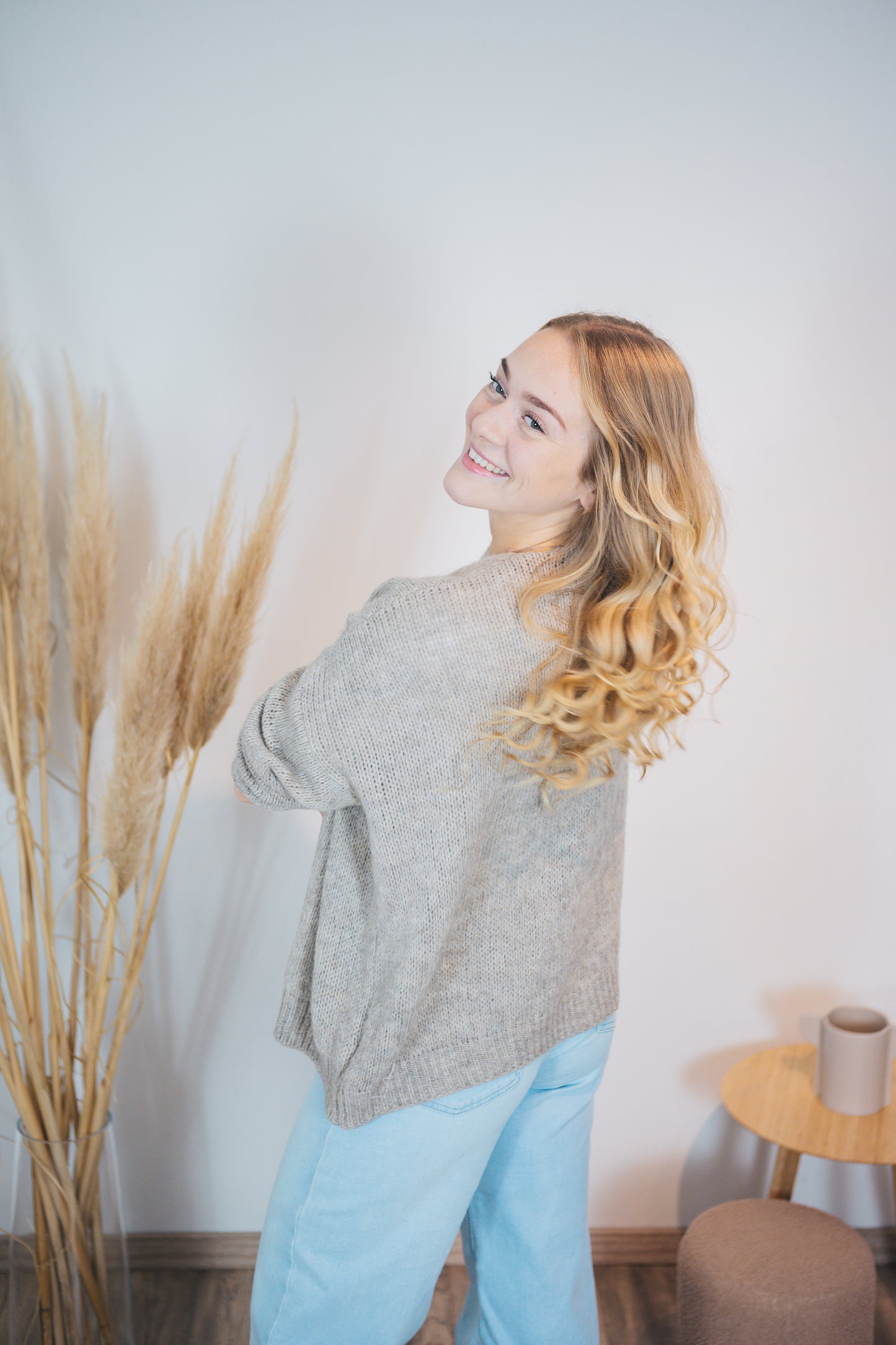 Strickjacke "Supersoft" Greige