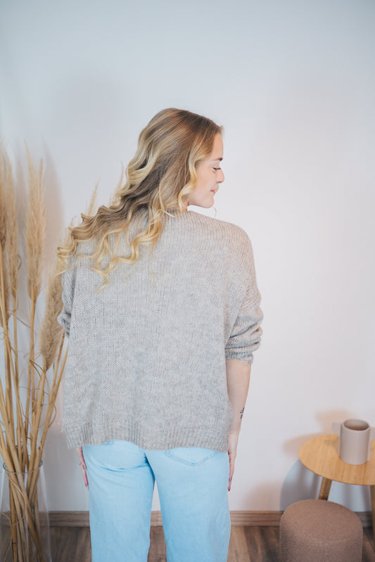 Strickjacke "Supersoft" Greige