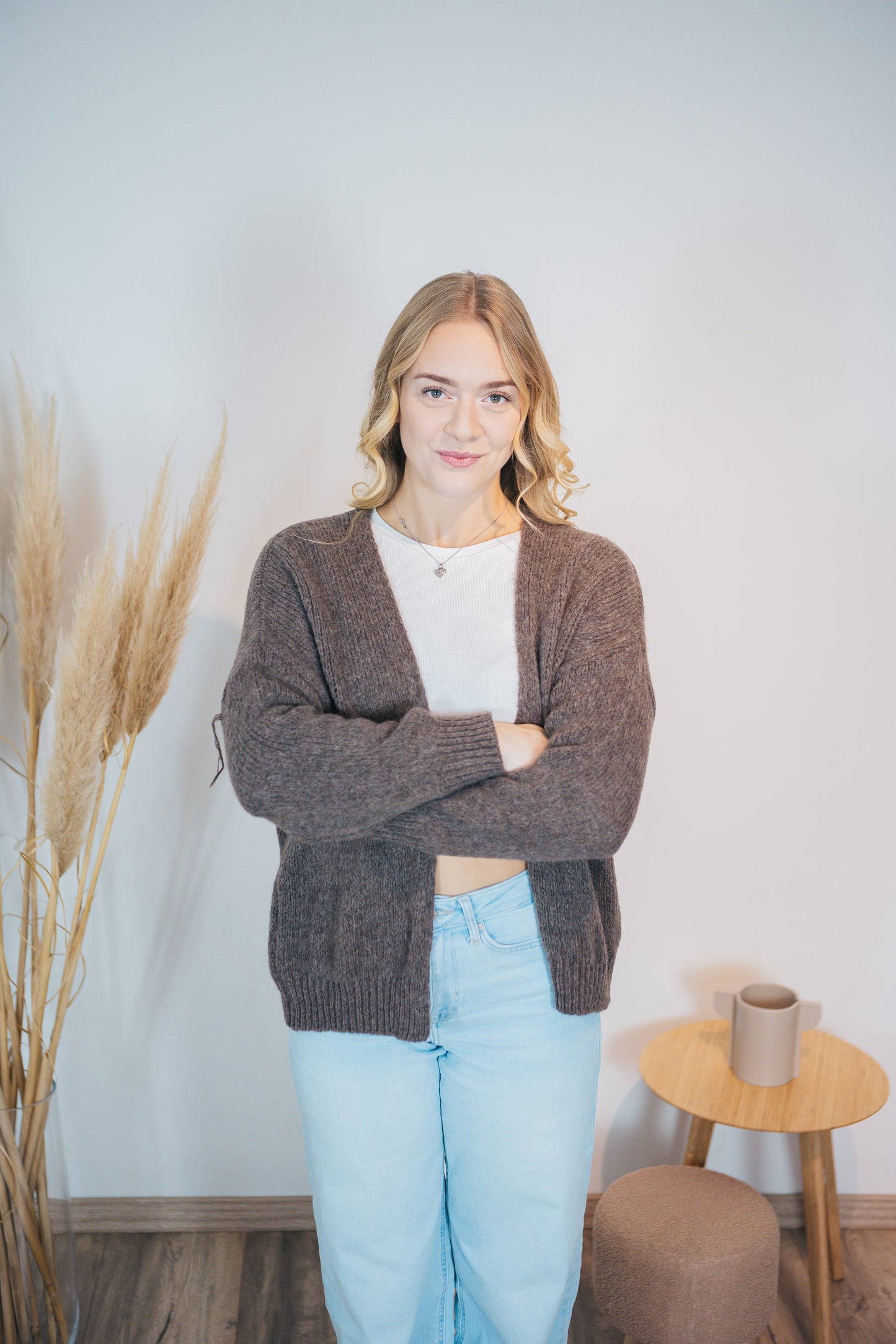 Strickjacke "Supersoft" Braun