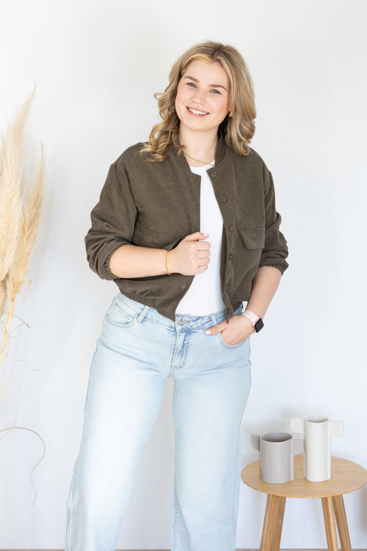 Cropped Hemdjacke "Amy"