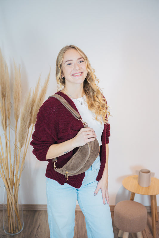 Strickjacke "Supersoft" Bordeaux