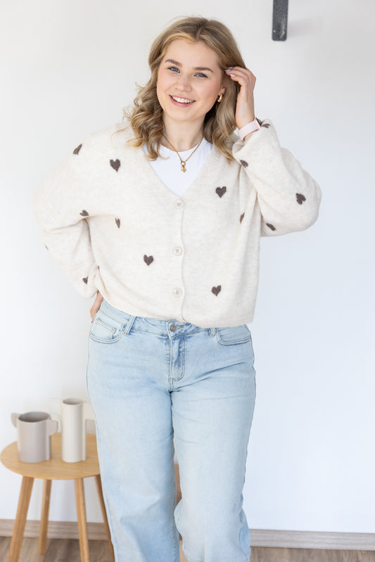 Strickjacke "Hearts"