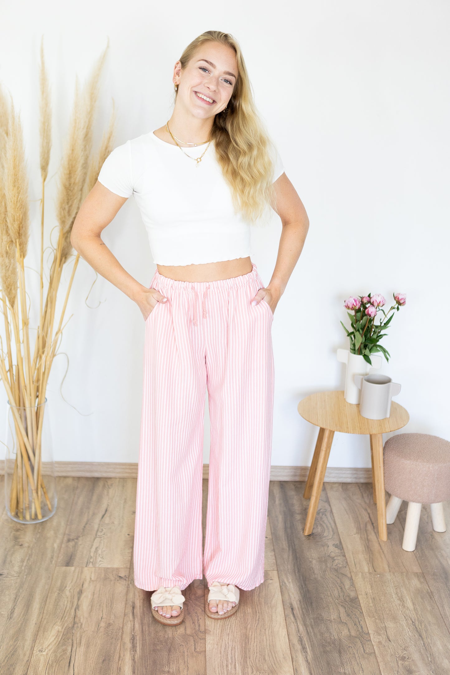 Hose "Linda" lachsrosa