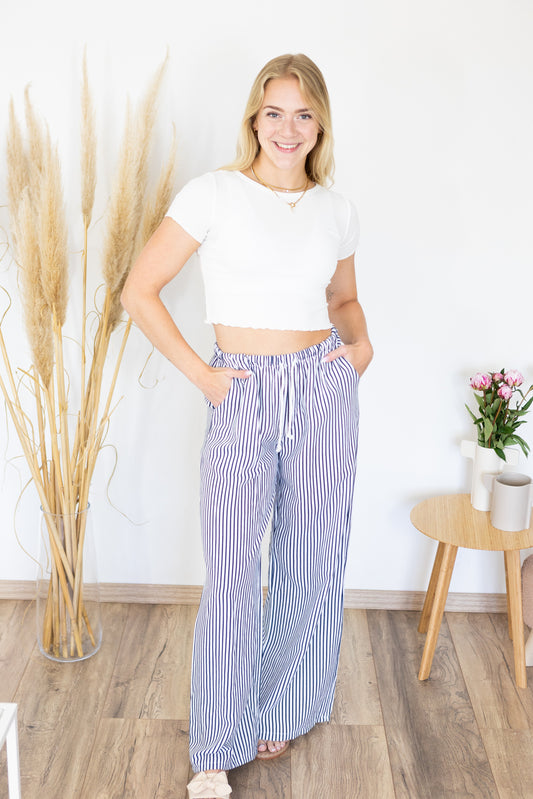 Hose "Linda" blau