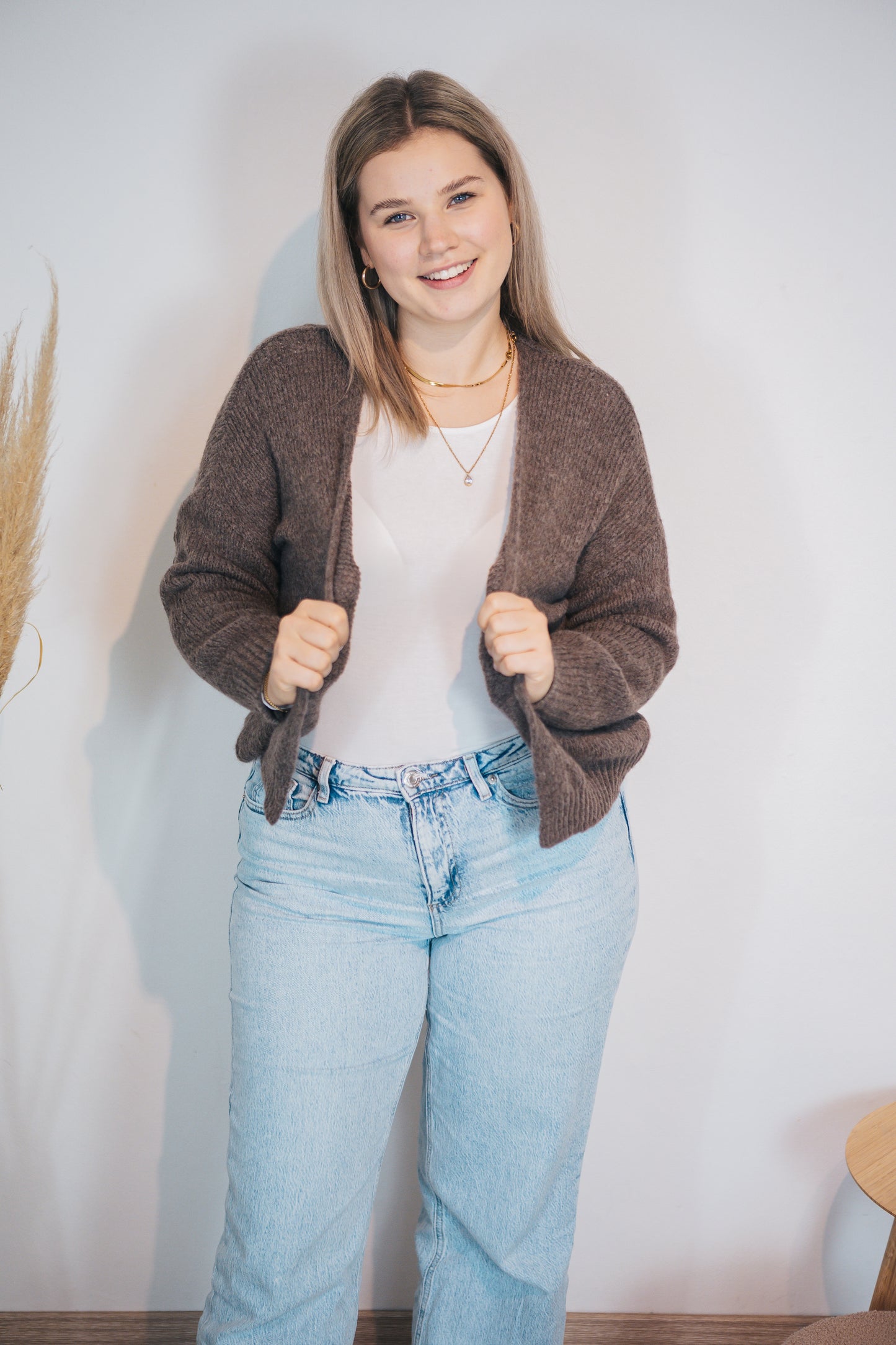 Strickjacke "Supersoft" Braun