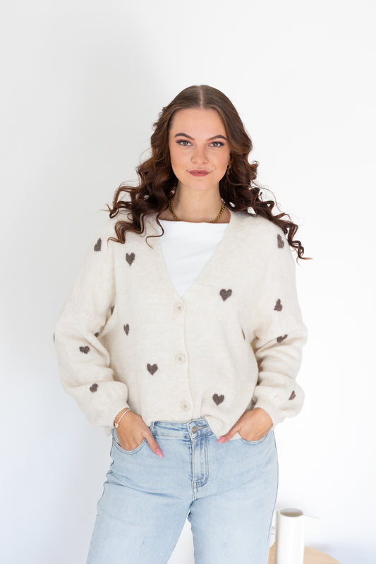 Strickjacke "Hearts"