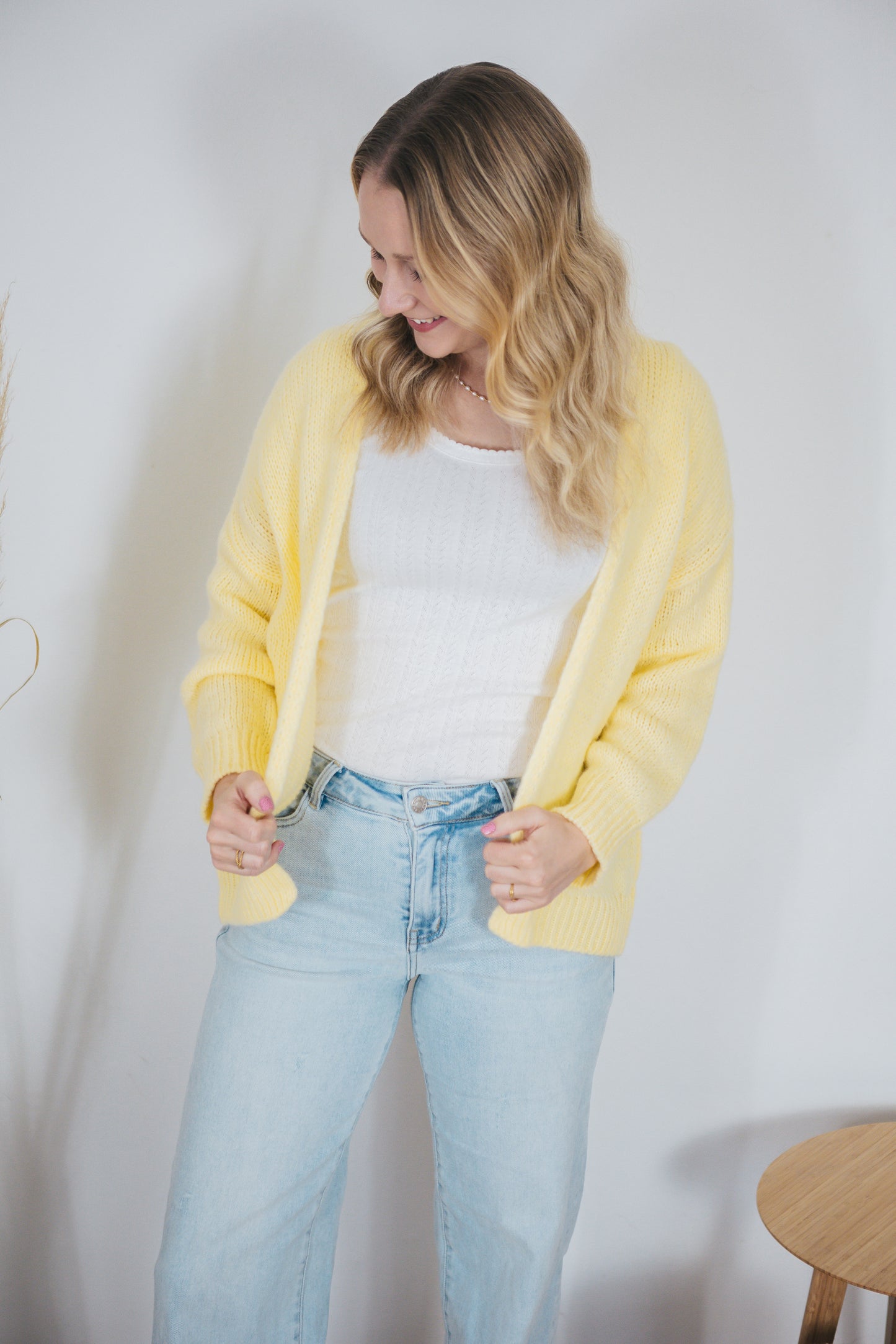 Strickjacke "Supersoft" Softgelb