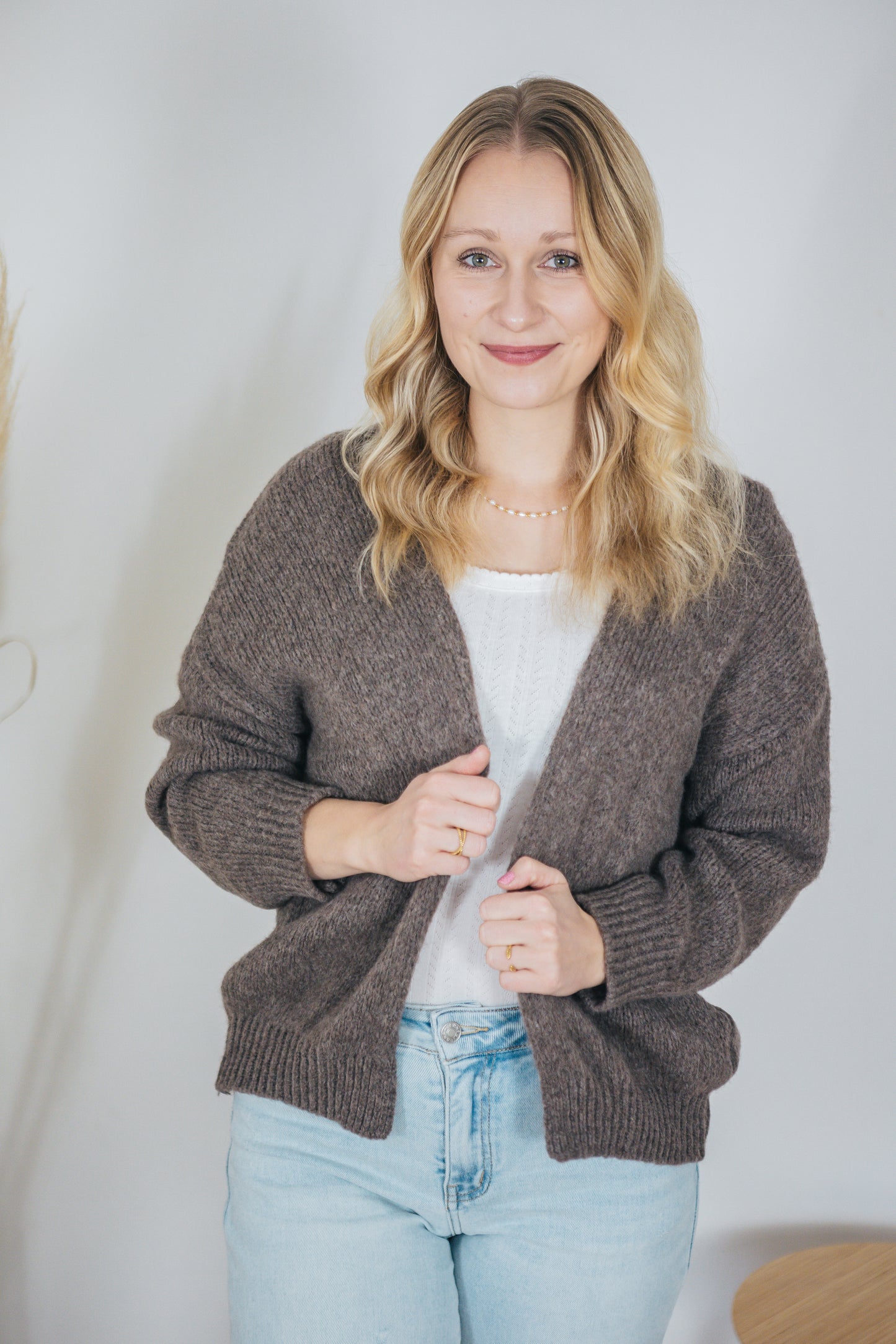 Strickjacke "Supersoft" Braun