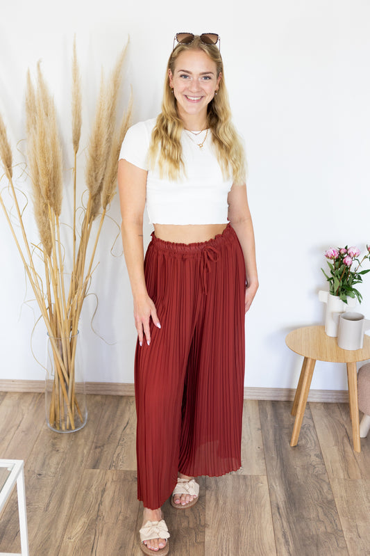 Plisseehose "Tania" rost