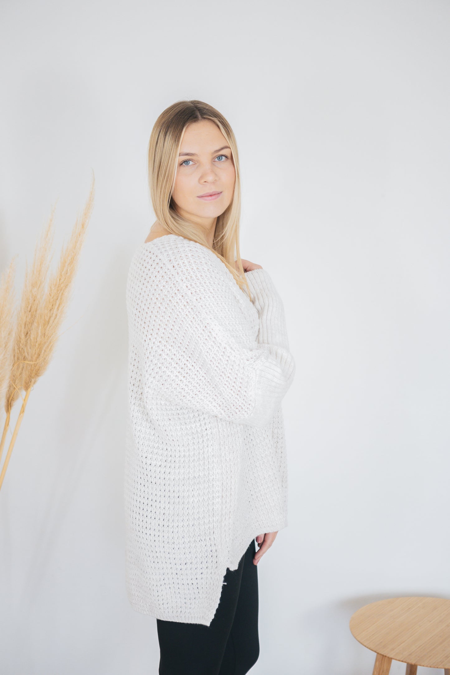 Pulloverkleid "Stine" beige