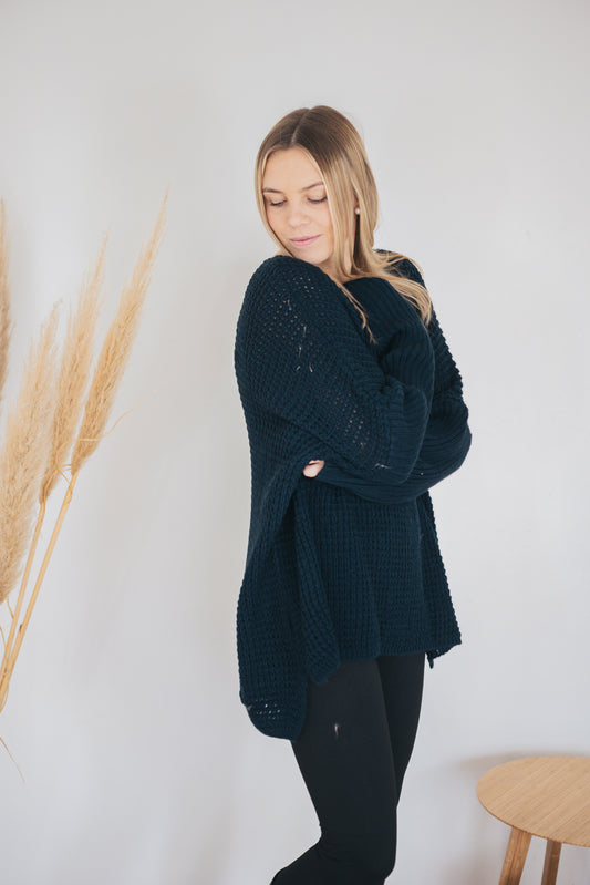 Pulloverkleid "Stine" navy