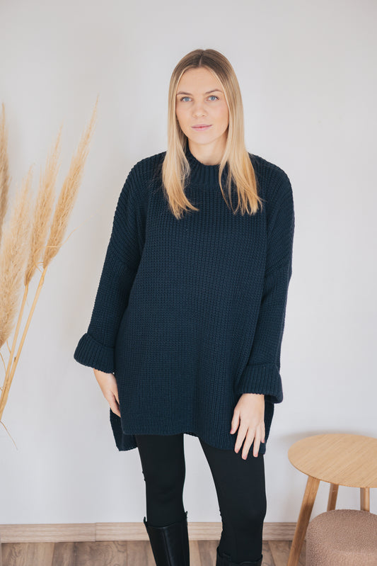 Pulloverkleid "Mia" navy