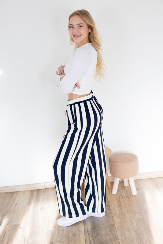 Weiche Stoffhose "Stripes"