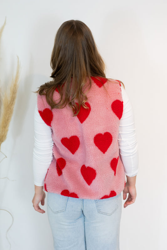 Teddyweste "Hearts"