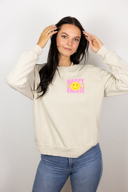 Neon Sweatshirt "Happy"