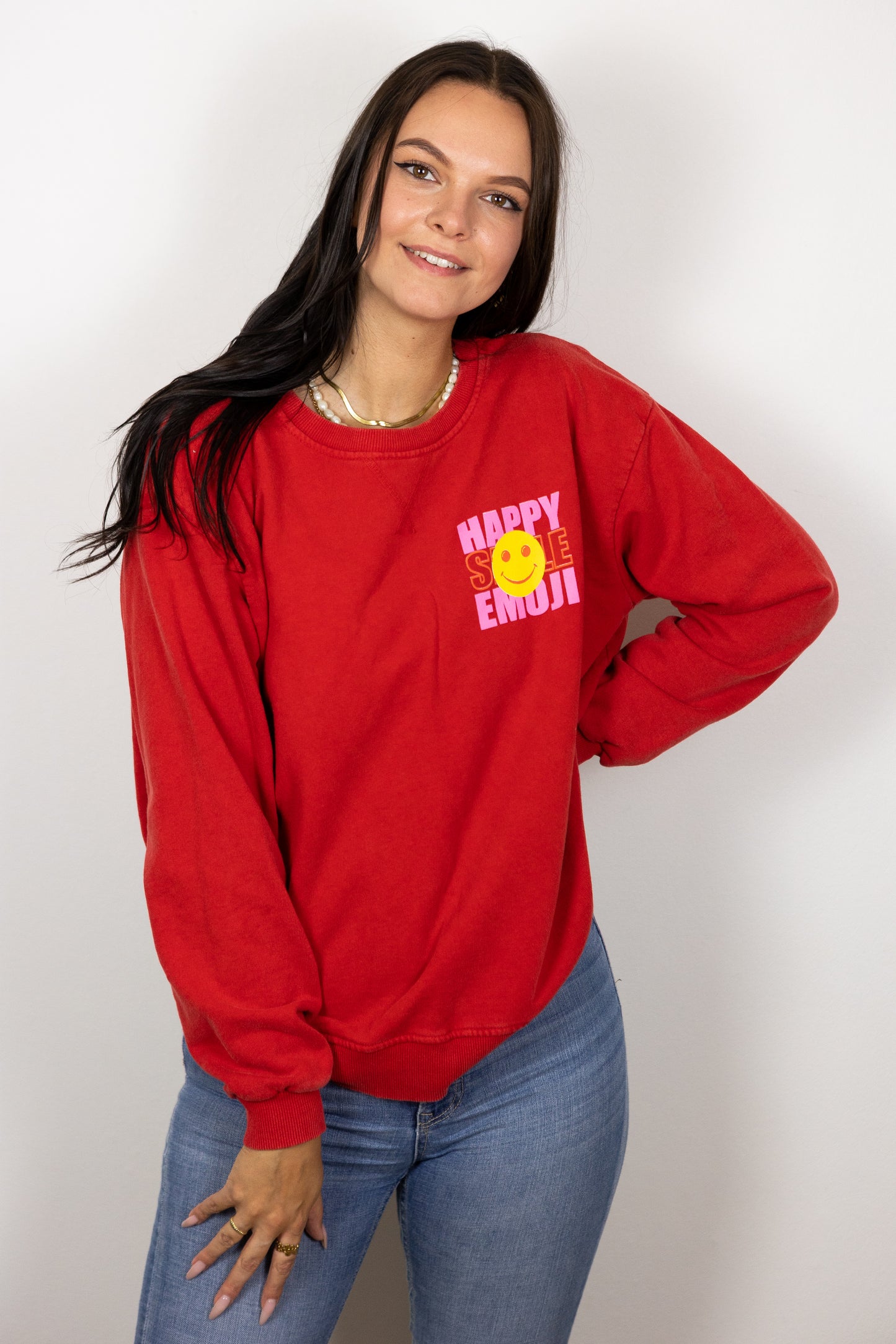 Neon Sweatshirt "Happy"