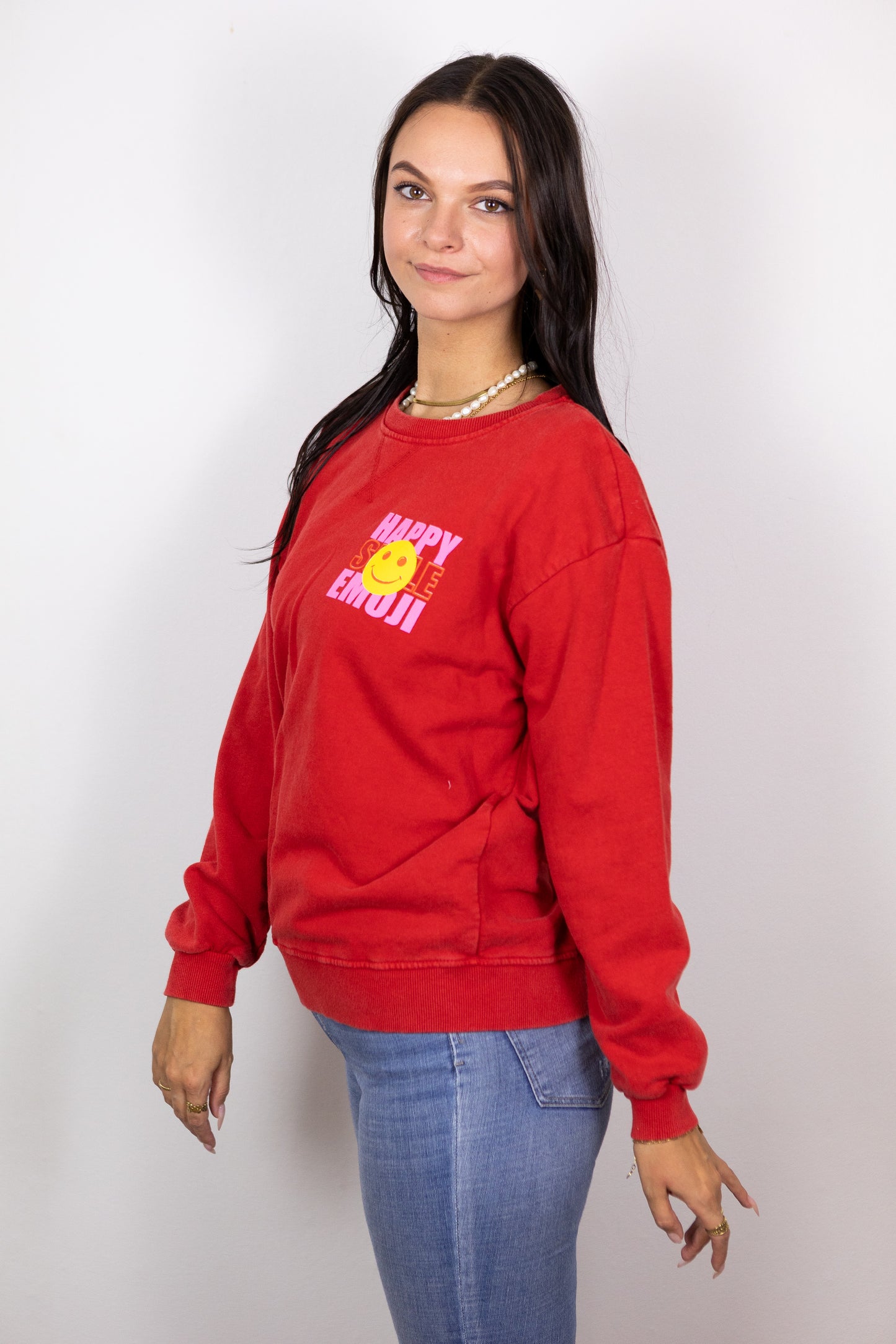 Neon Sweatshirt "Happy"