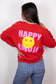Neon Sweatshirt "Happy"