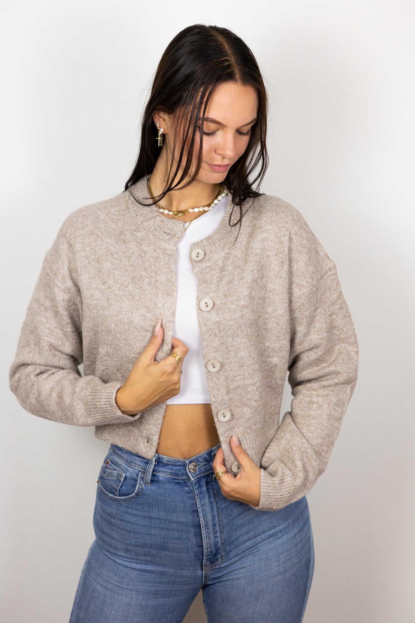 Cropped Strickjacke "Emily"