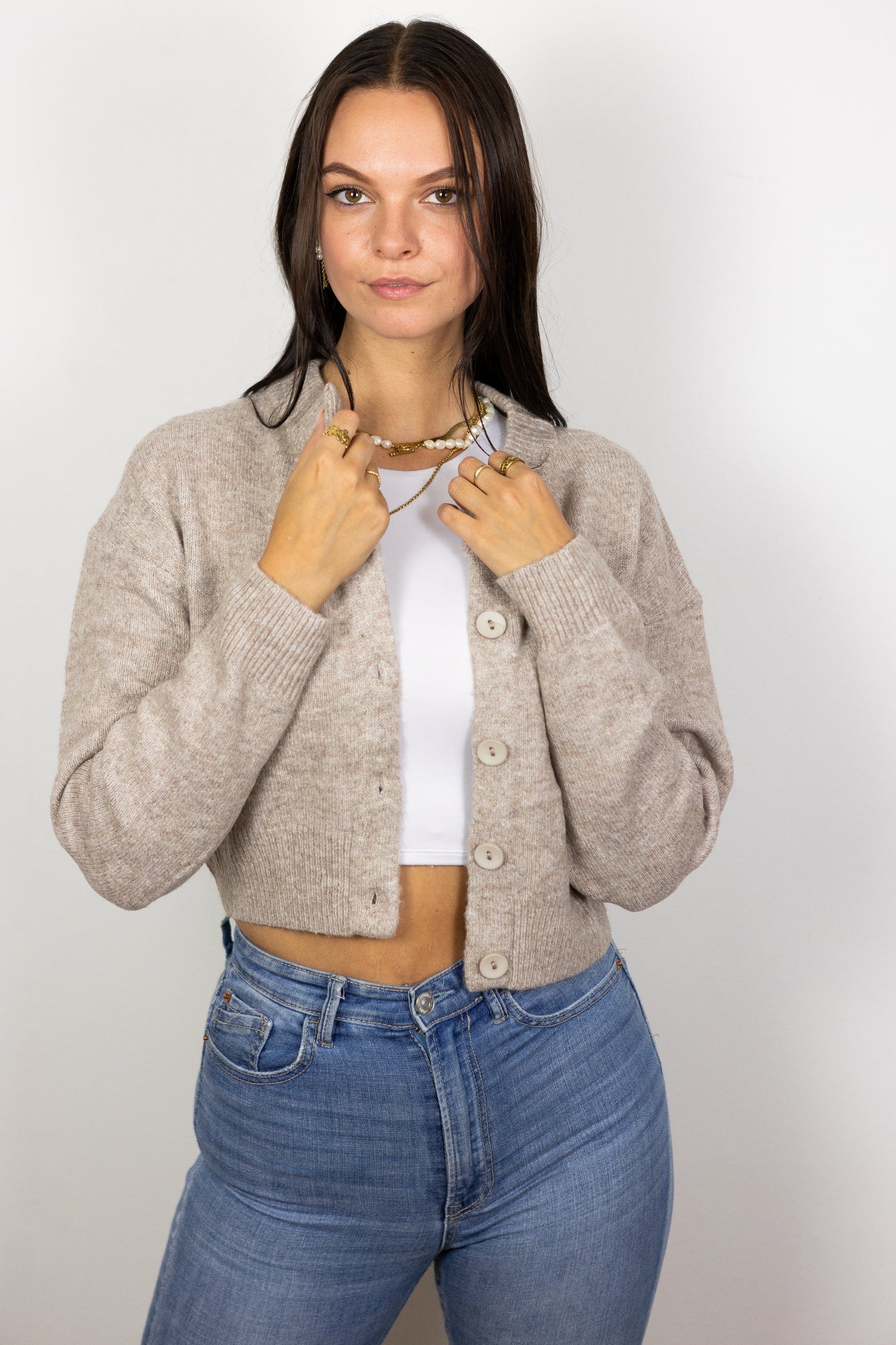 Cropped Strickjacke "Emily"