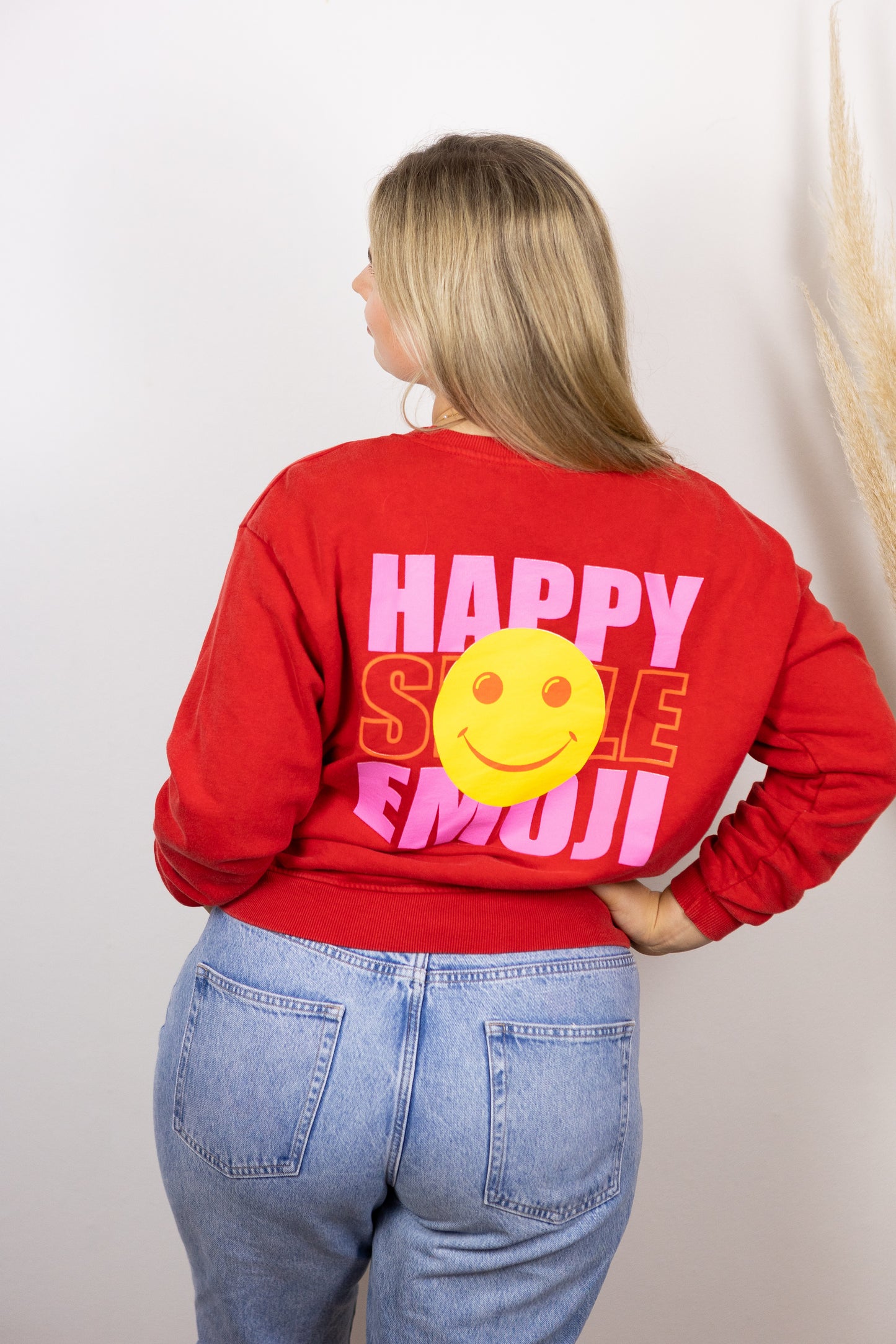 Neon Sweatshirt "Happy"