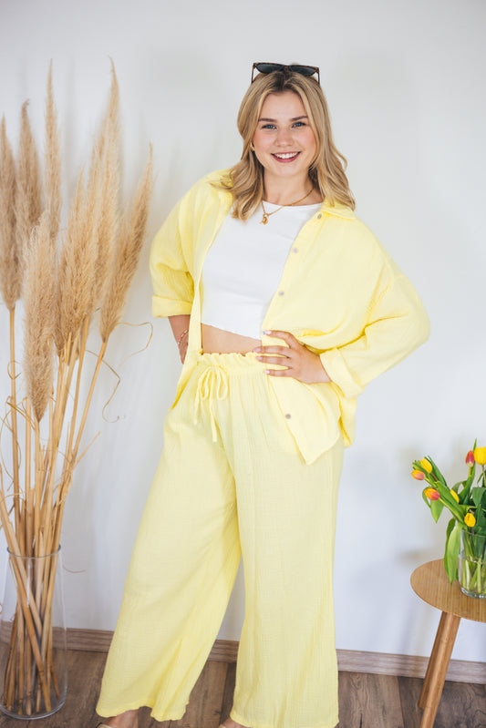Musselinhose "Lucie" softgelb